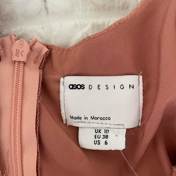ASOS pink dot chiffon mini dress - Picture 6 of 10